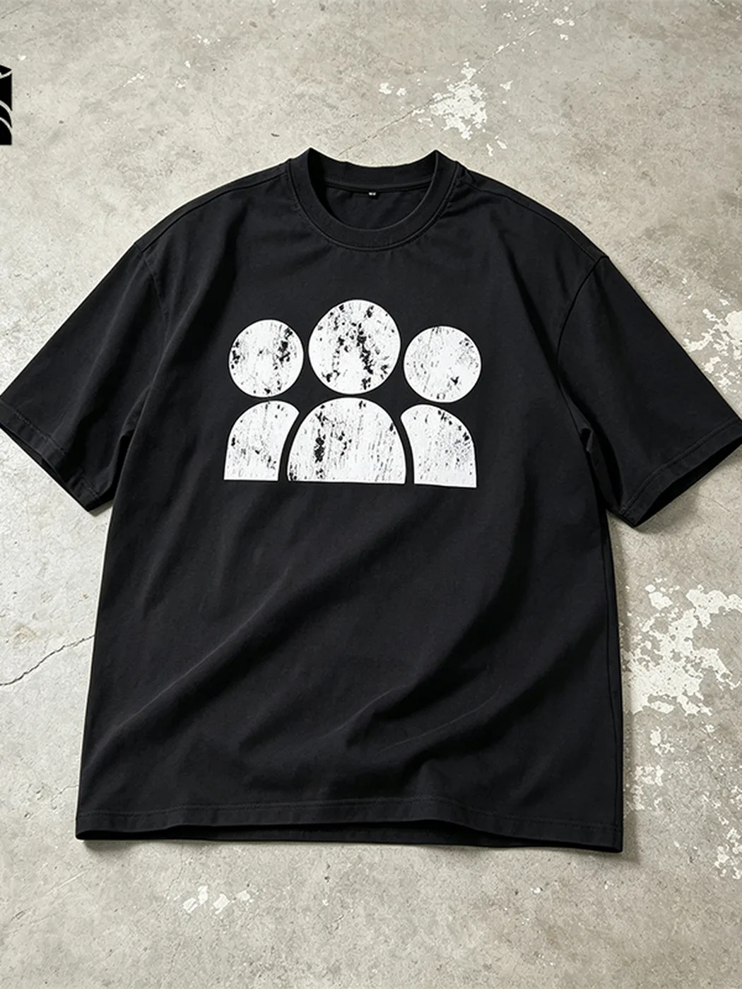 Graphic Print Tee (Black)